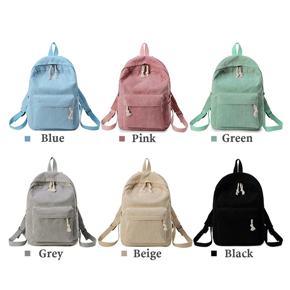 Corduroy backpack top