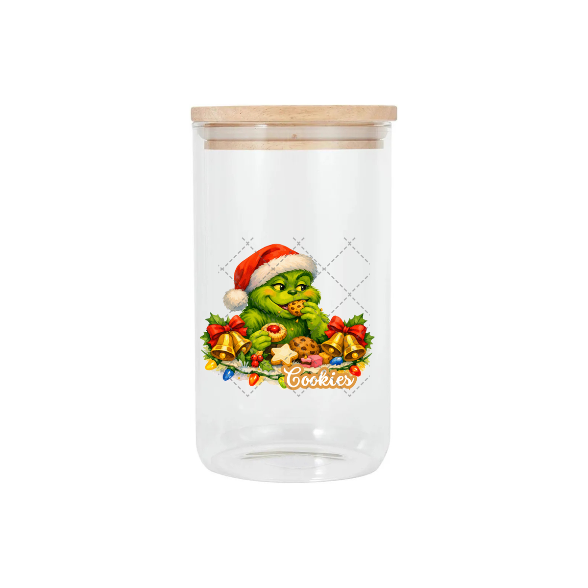 Grinch Canister Decal - Cookies