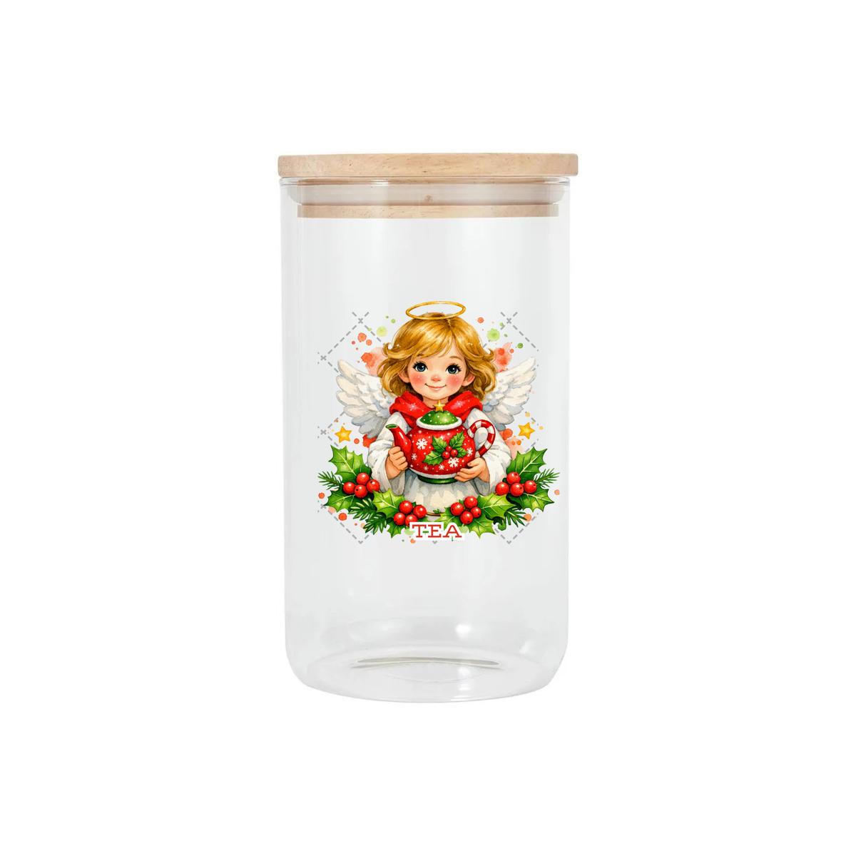 Christmas Canister Decal - Tea