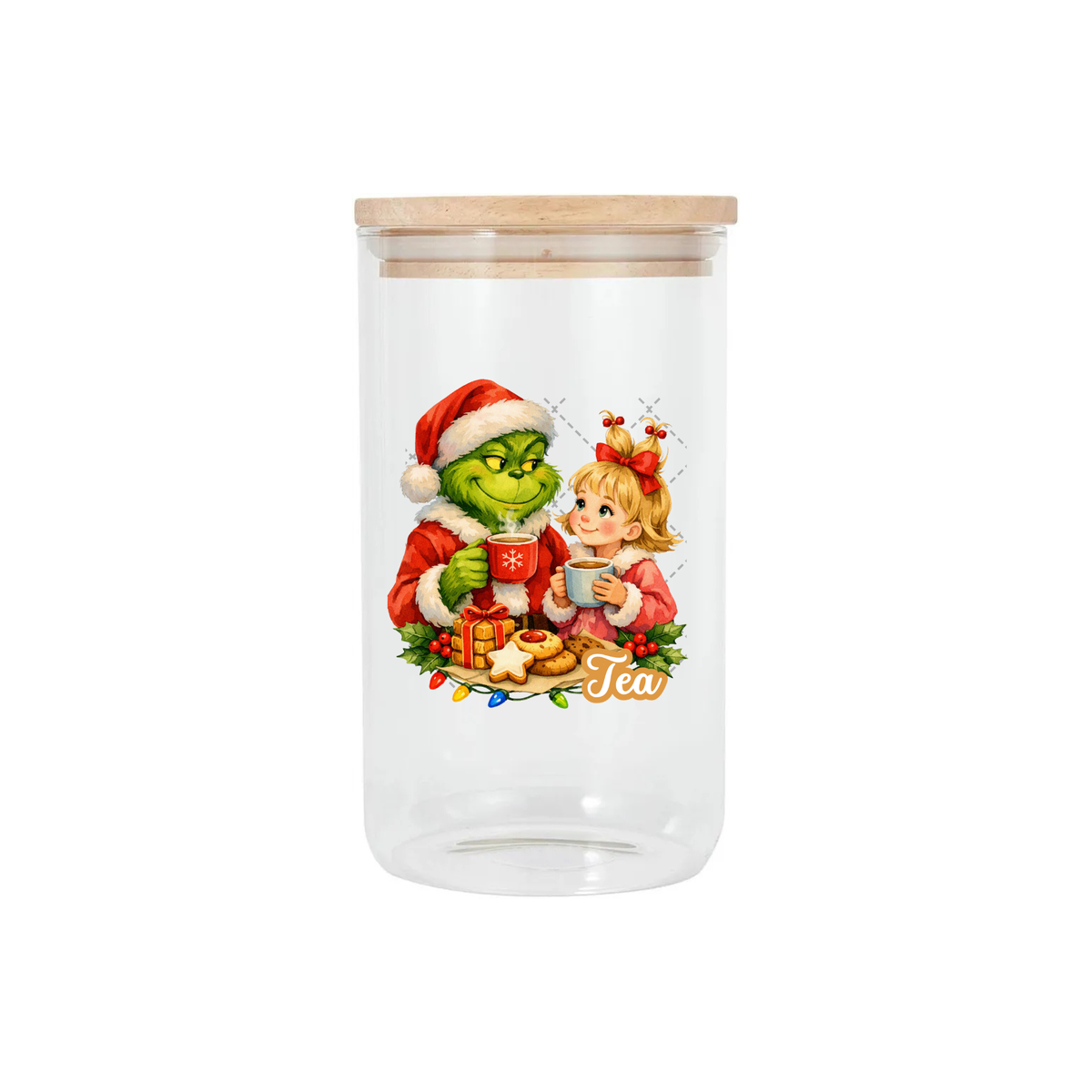 Grinch Canister Decal - Tea