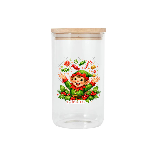 Christmas Canister Decal - Lollies
