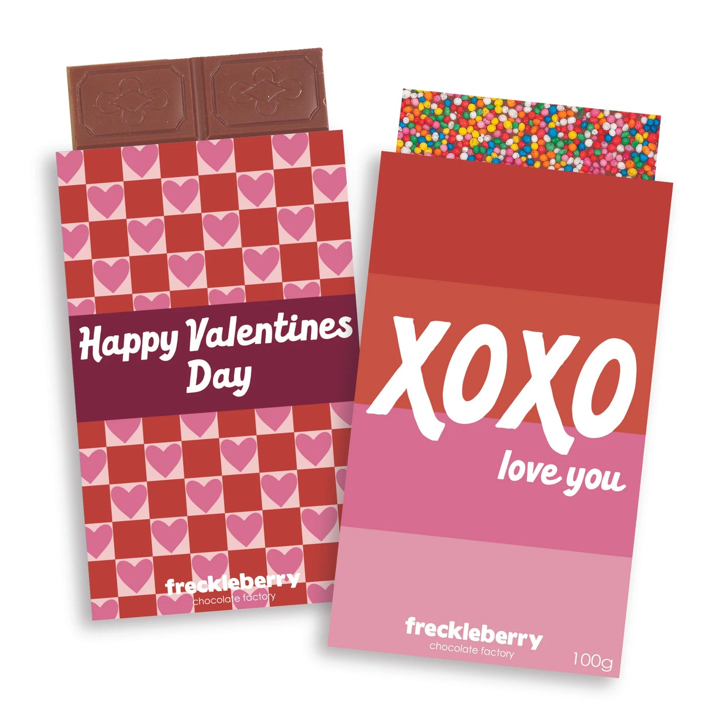 Valentine's Assorted Chocolate Blocks - Happy Valentines/XOXO Sleeves