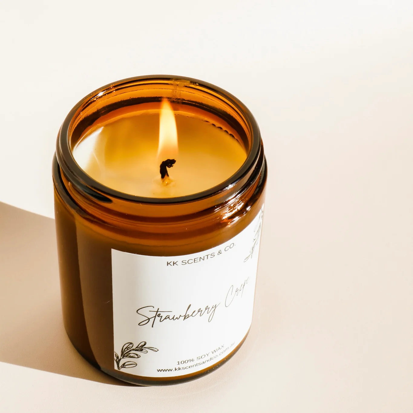 Amber Medium Soy Candle