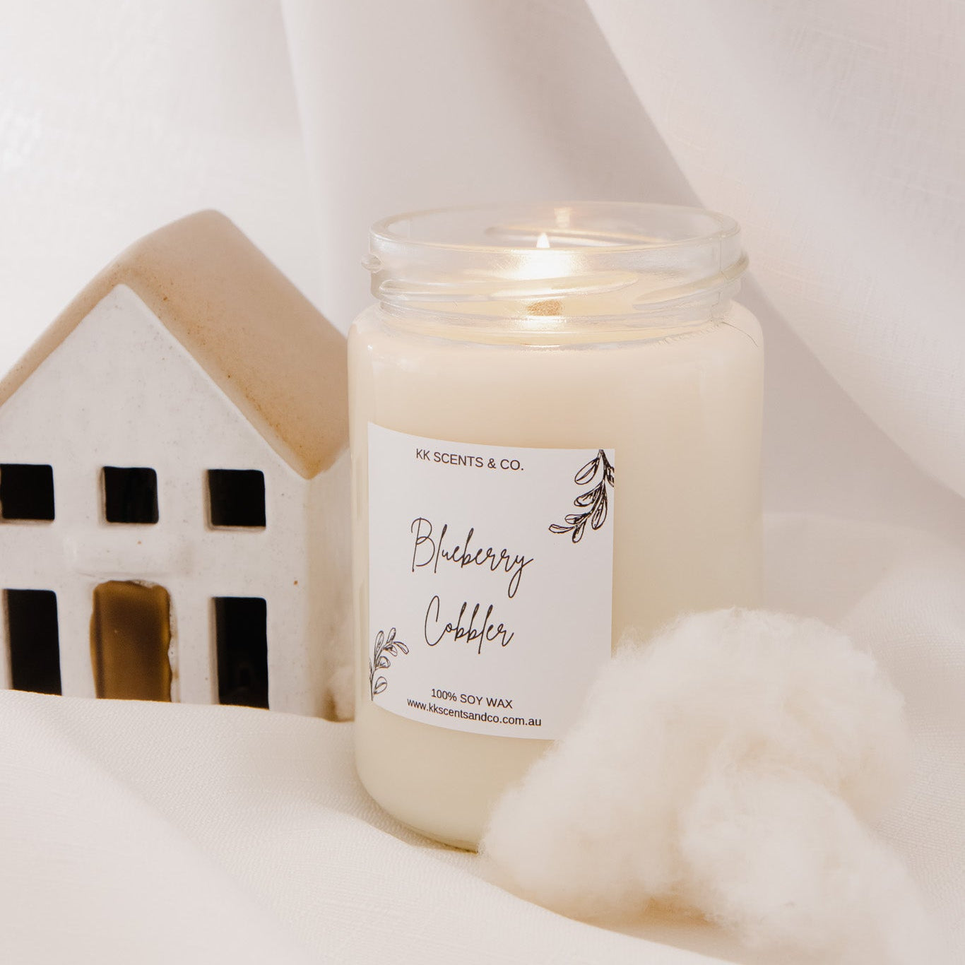 blueberry cobbler soy candle winter
