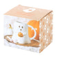Ghost Shaped Ceramic Mug with Pumpkin