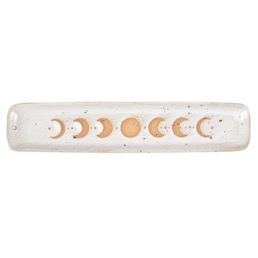 Moon Phase Ceramic Incense Stick Holder