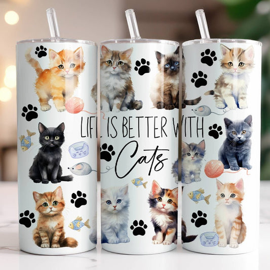 Cats 20oz Tumbler - KK Scents & Co.