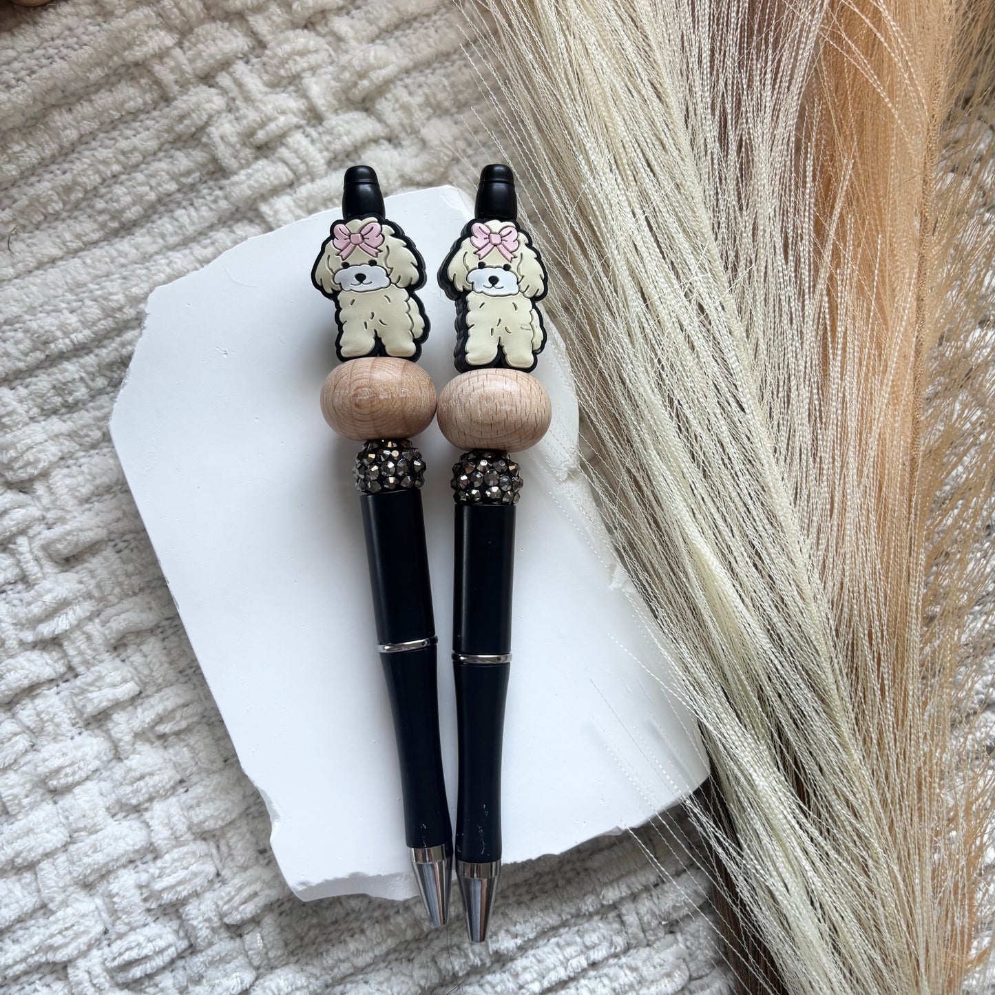 cavoodle beaded pen