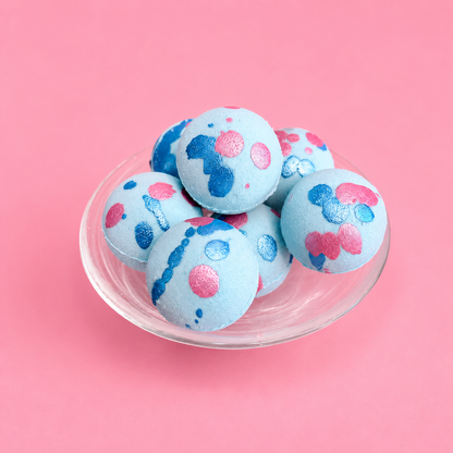fairy floss mini kids bath bombs