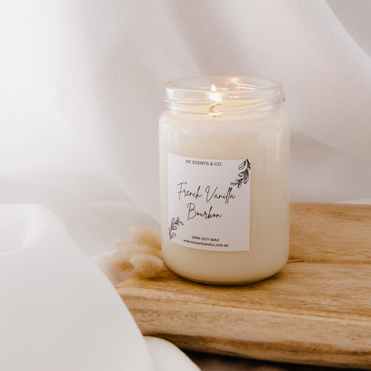 french vanilla bourbon soy candle
