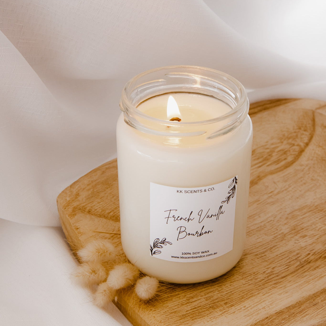 french vanilla bourbon soy candle australia