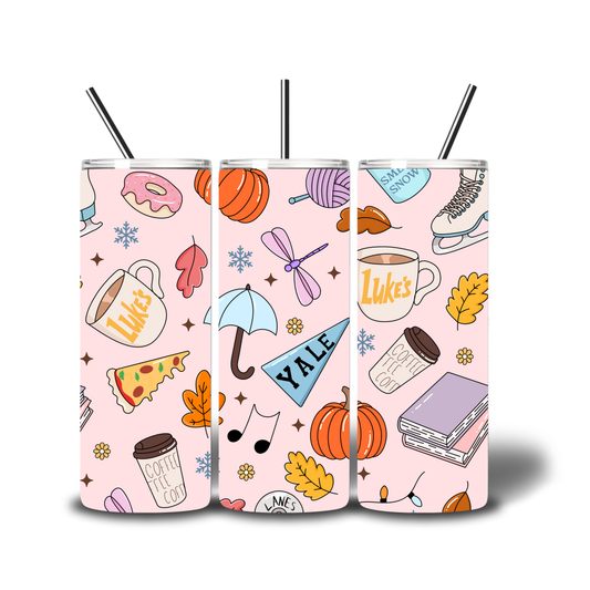 gilmore girls printed cup tumbler