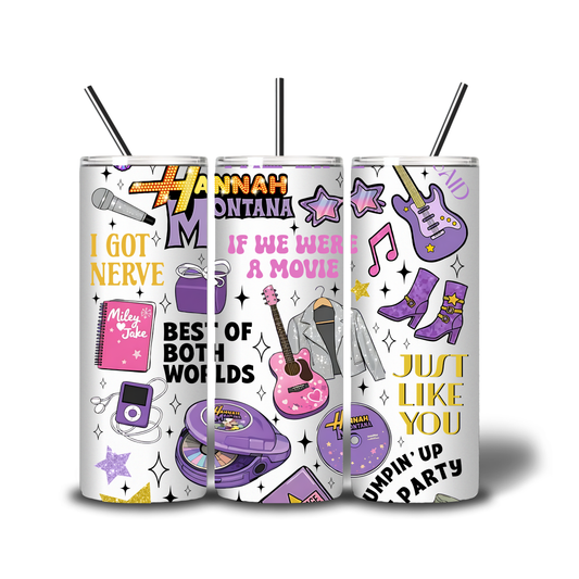 hannah montana printed cup tumbler