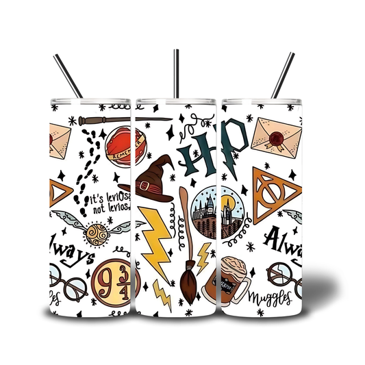 harry potter printed cup tumbler