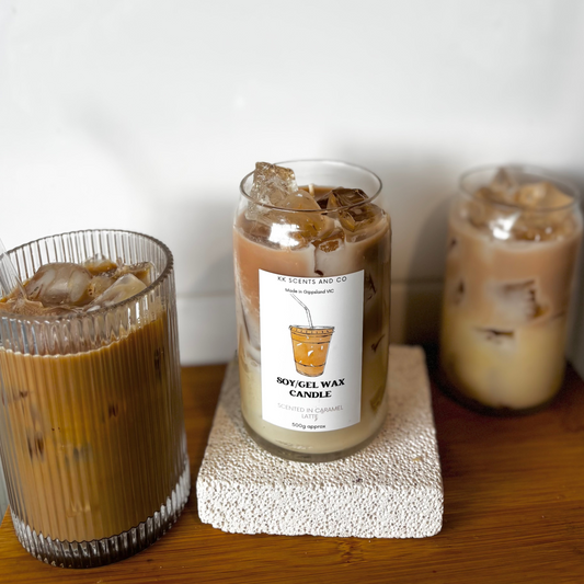 iced caramel latte soy candle