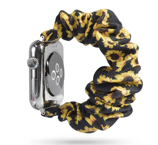 Sunflower Scrunchie Apple Watch Band