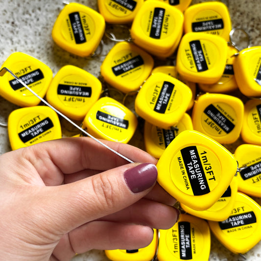 mini tape measure keyring