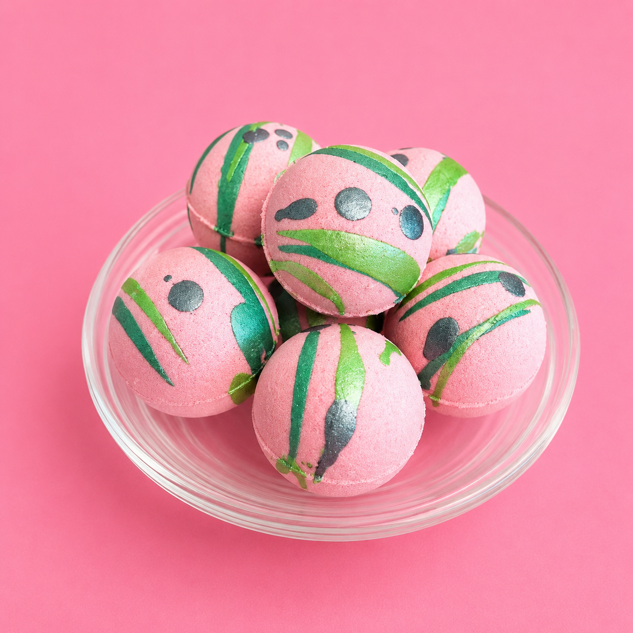 mini watermelon bath bomb