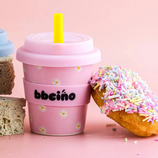 pink daisy chino cup