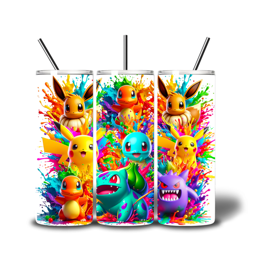 pokemon printed cup tumbler