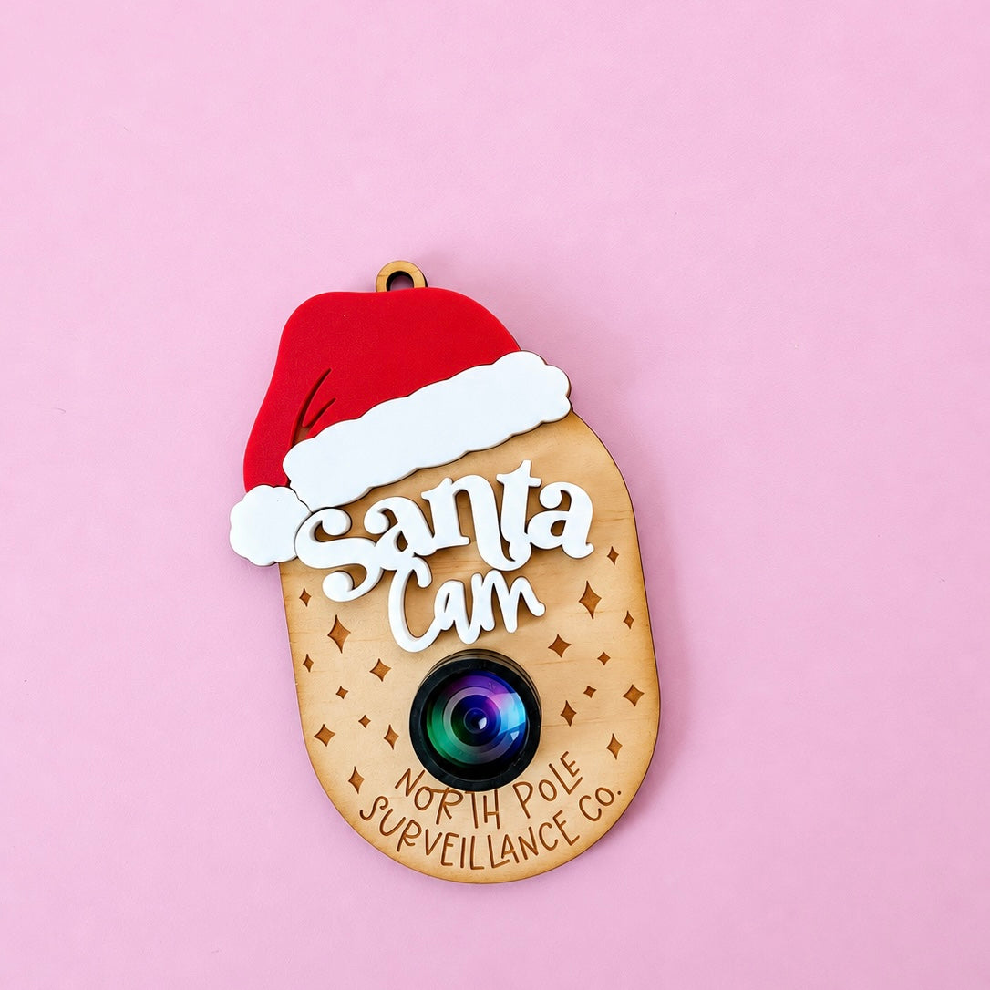 santa cam wooden