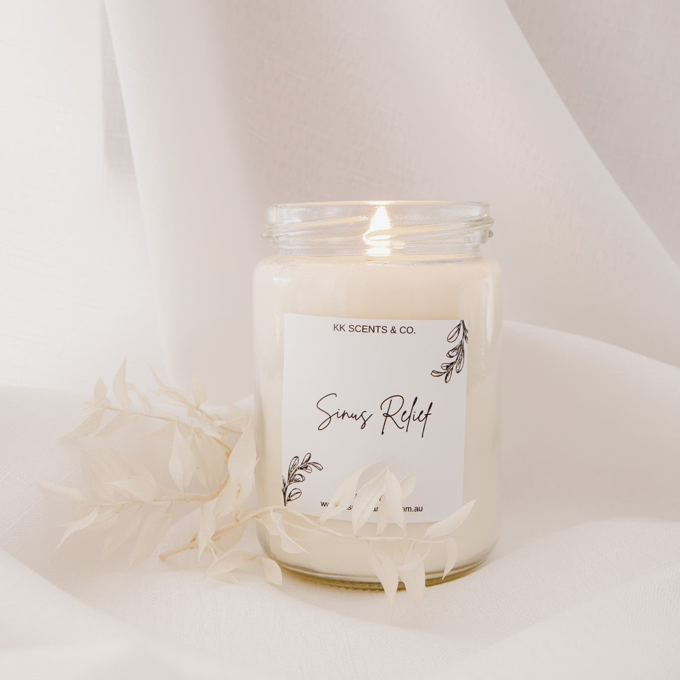 sinus relief soy candle australia