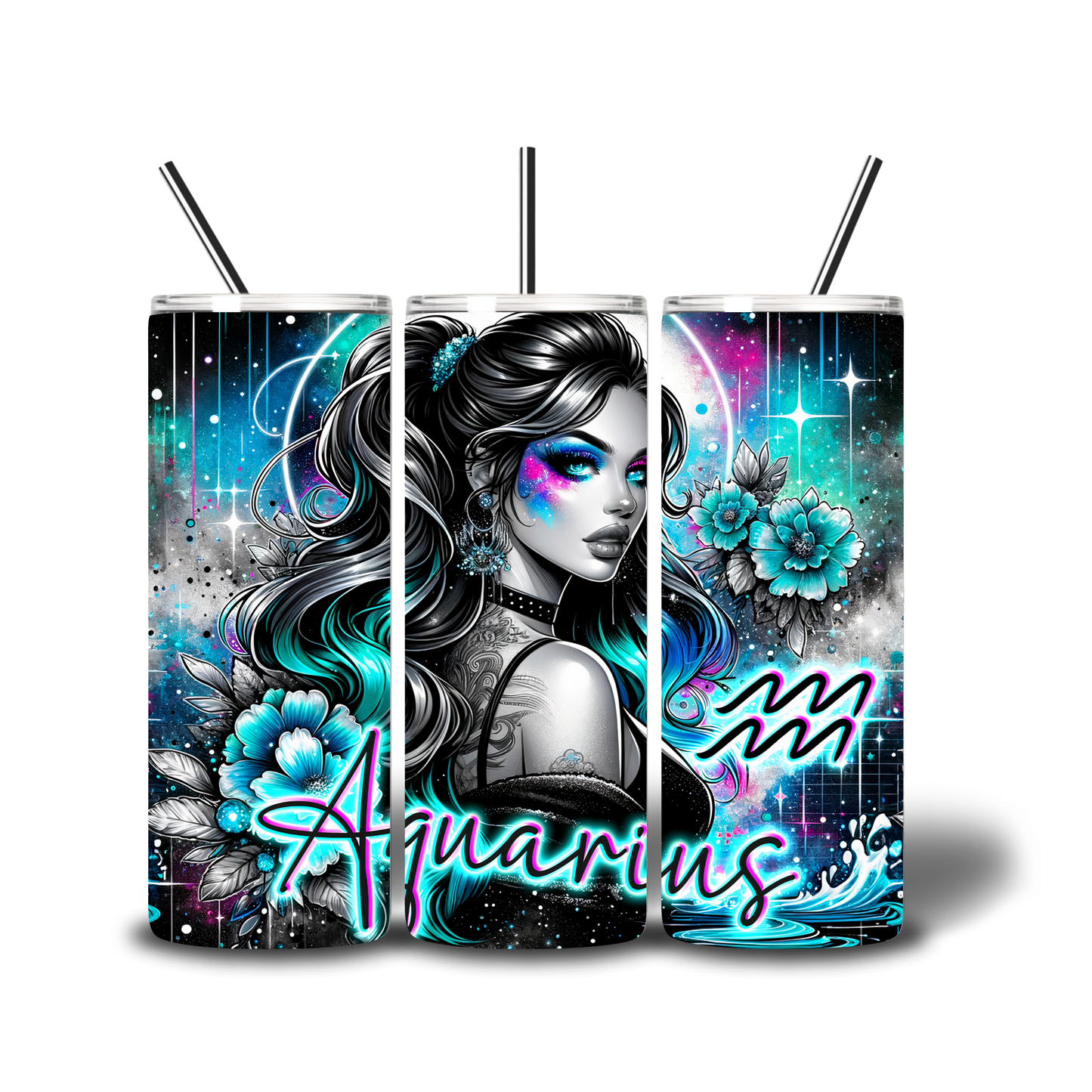 star sign printed cup tumbler