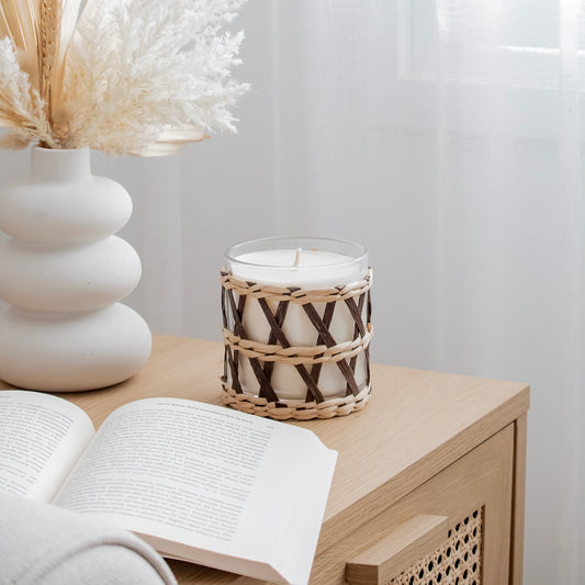 boho soy candle