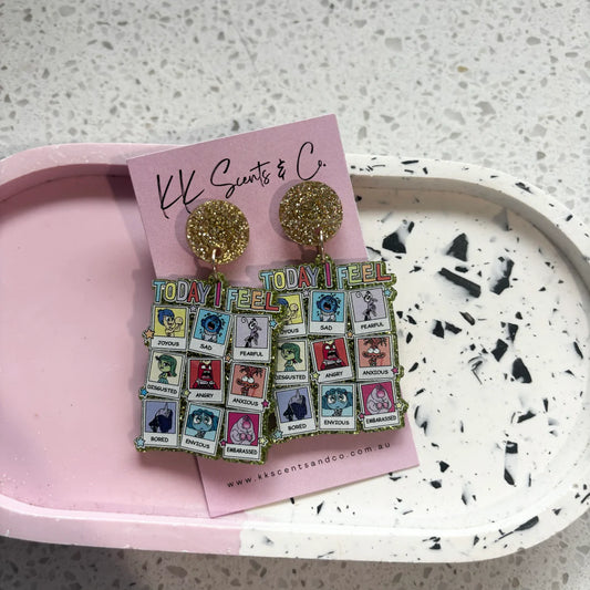 today I feel earrings