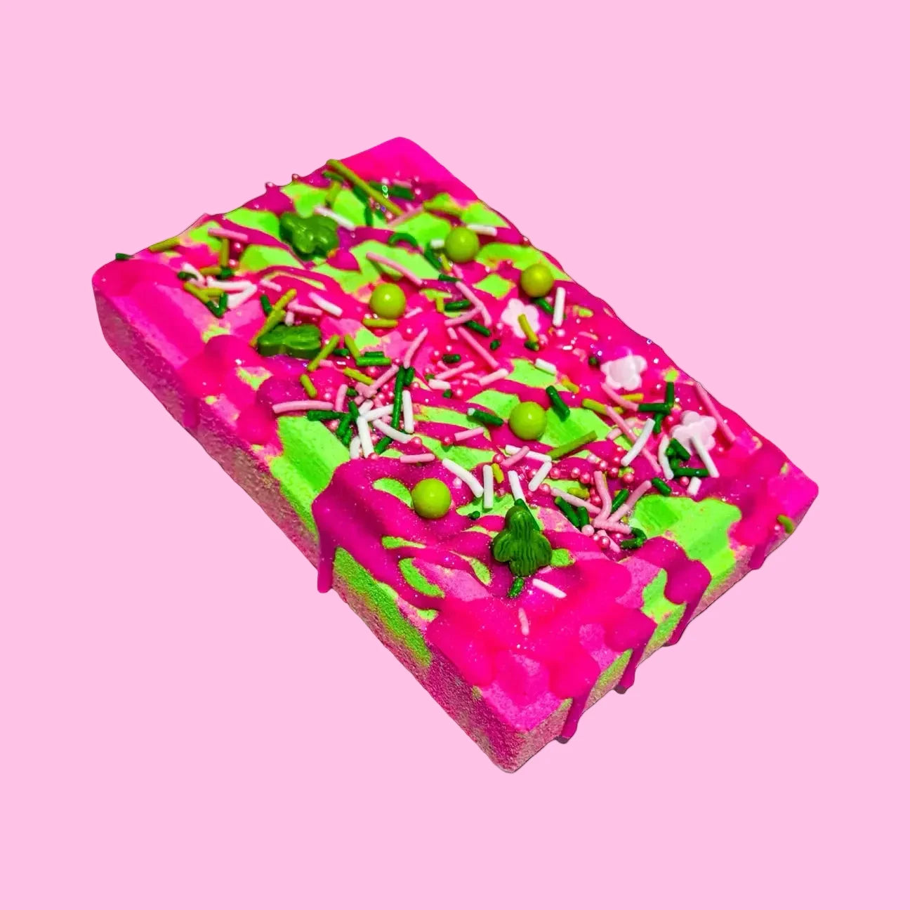watermelon waffle bath bomb
