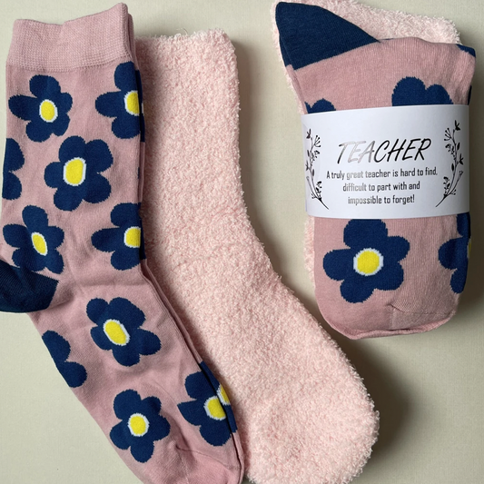 Flower Gift Socks - Pink