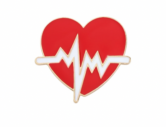 Nurse Heart Beat Enamel Pin