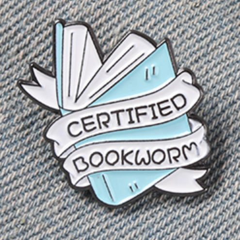 Certified Bookworm Enamel Pin