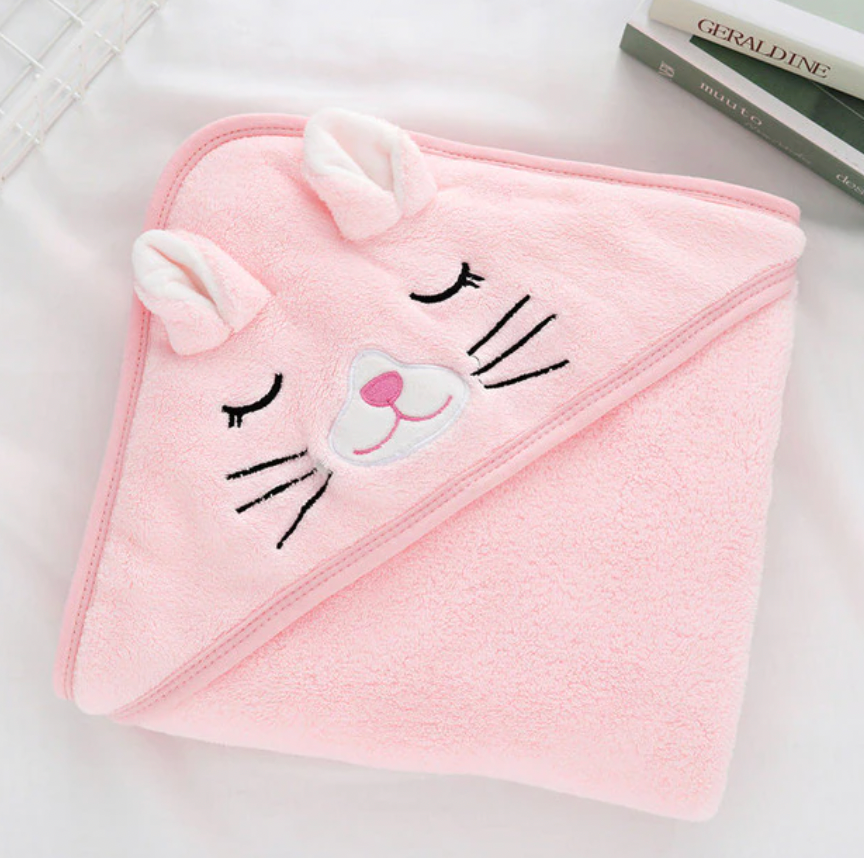 Soft Baby Towel - Pink