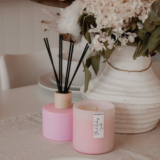 Pink Candle & Diffuser Duo Set